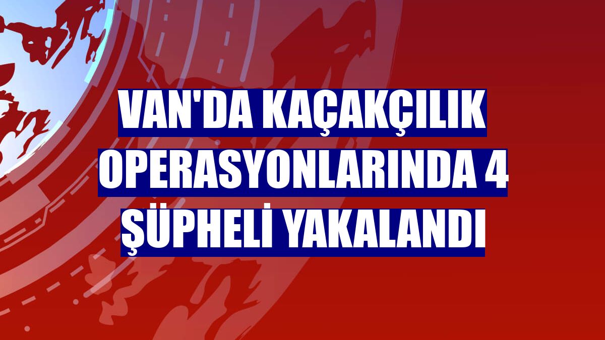 Van'da kaçakçılık operasyonlarında 4 şüpheli yakalandı
