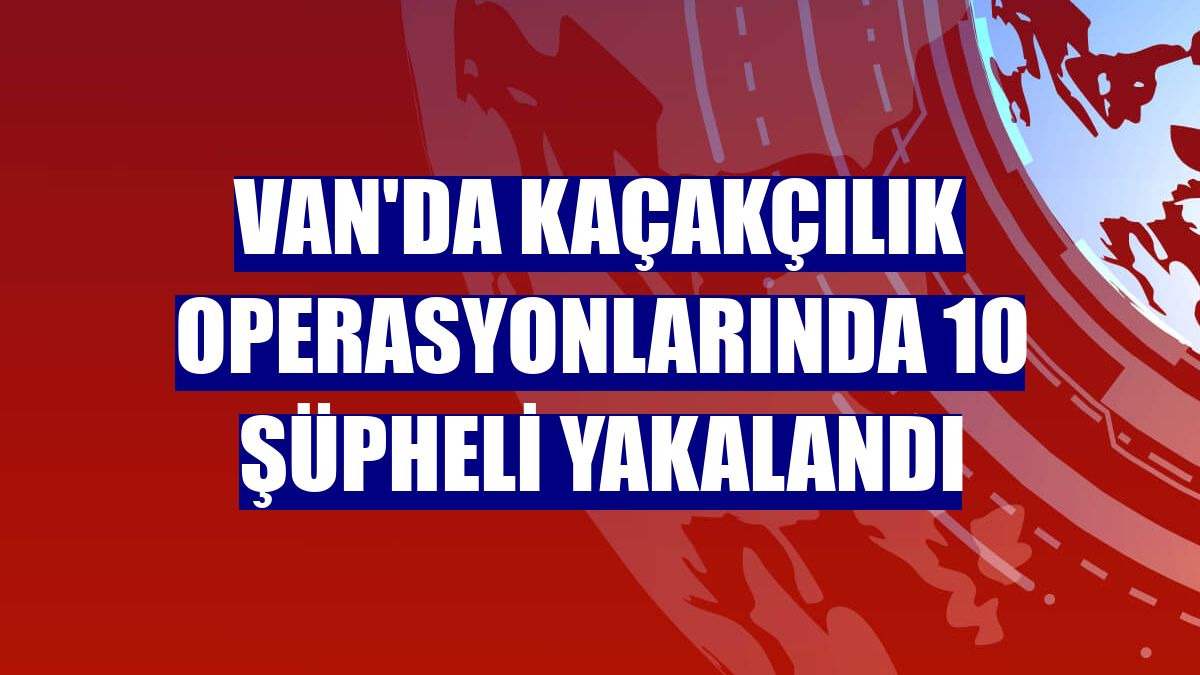 Van'da kaçakçılık operasyonlarında 10 şüpheli yakalandı