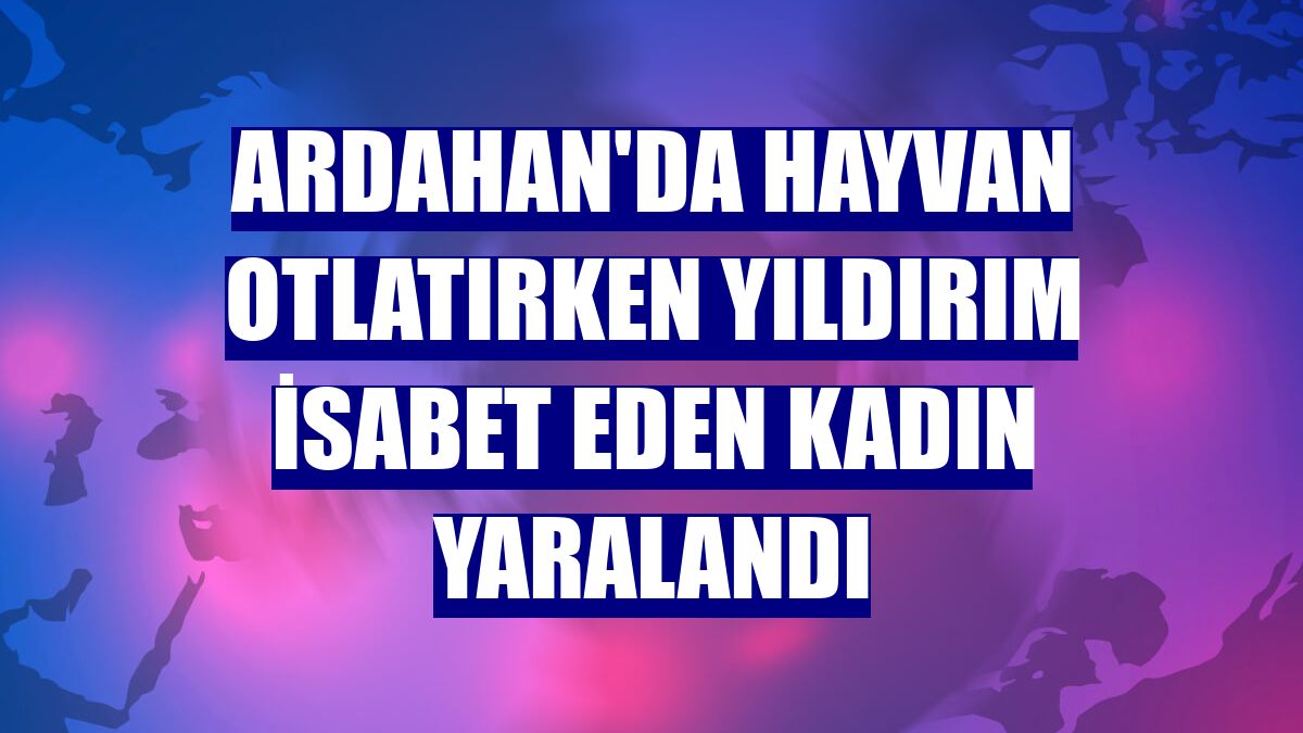 Ardahan'da hayvan otlatırken yıldırım isabet eden kadın yaralandı
