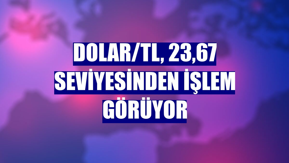 Dolar/TL, 23,67 seviyesinden işlem görüyor