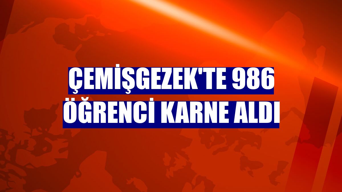 Çemişgezek'te 986 öğrenci karne aldı
