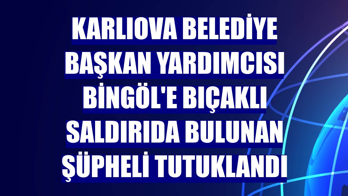 Karlıova Belediye Başkan Yardımcısı Bingöl'e bıçaklı saldırıda bulunan şüpheli tutuklandı