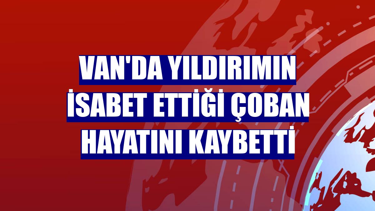 Van'da yıldırımın isabet ettiği çoban hayatını kaybetti