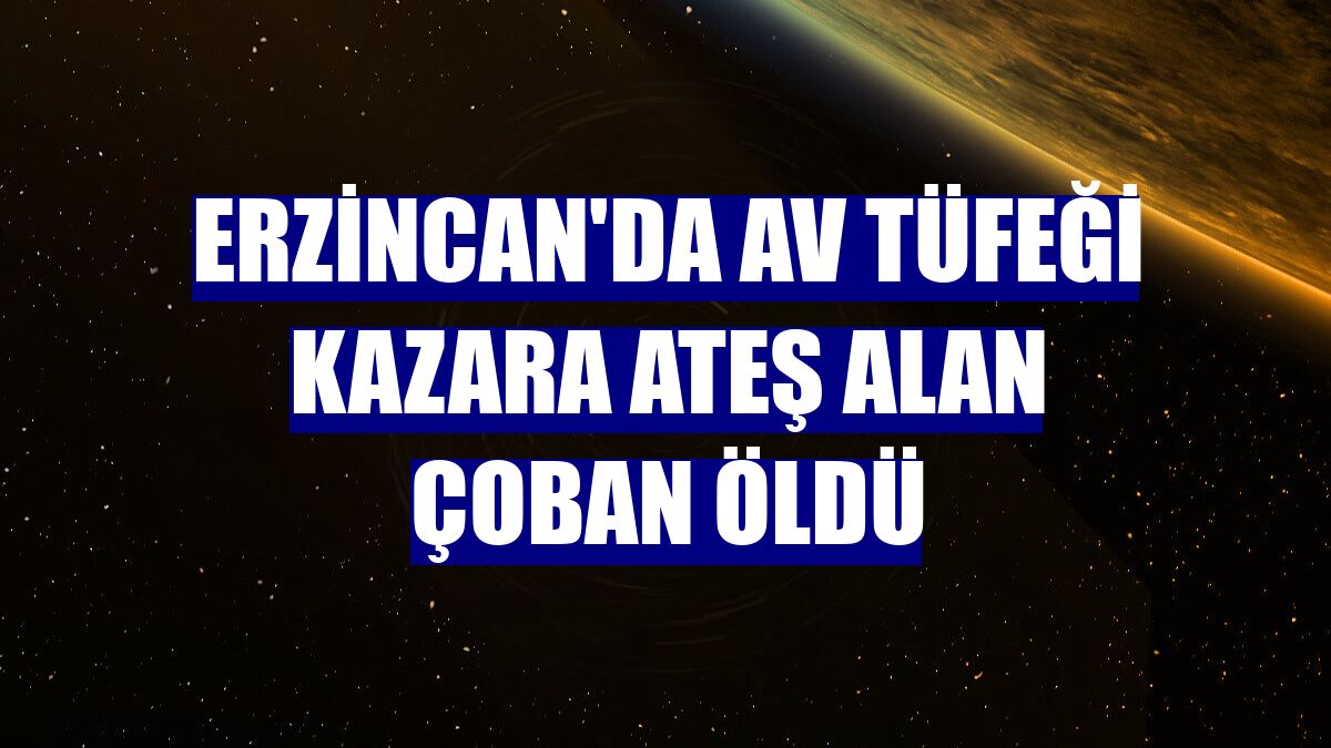 Erzincan'da av tüfeği kazara ateş alan çoban öldü