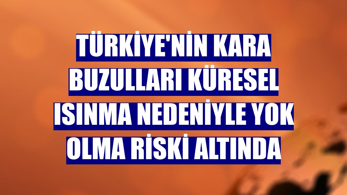 Türkiye'nin kara buzulları küresel ısınma nedeniyle yok olma riski altında
