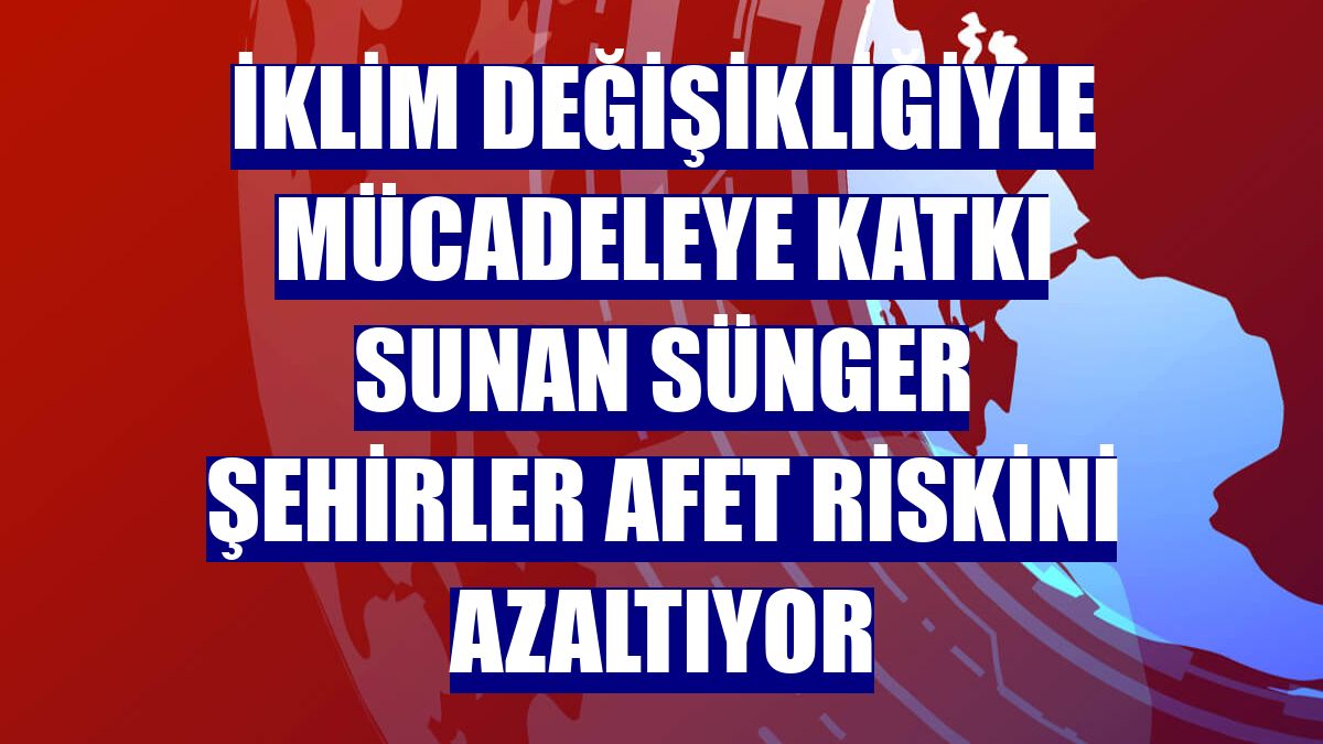 İklim değişikliğiyle mücadeleye katkı sunan sünger şehirler afet riskini azaltıyor