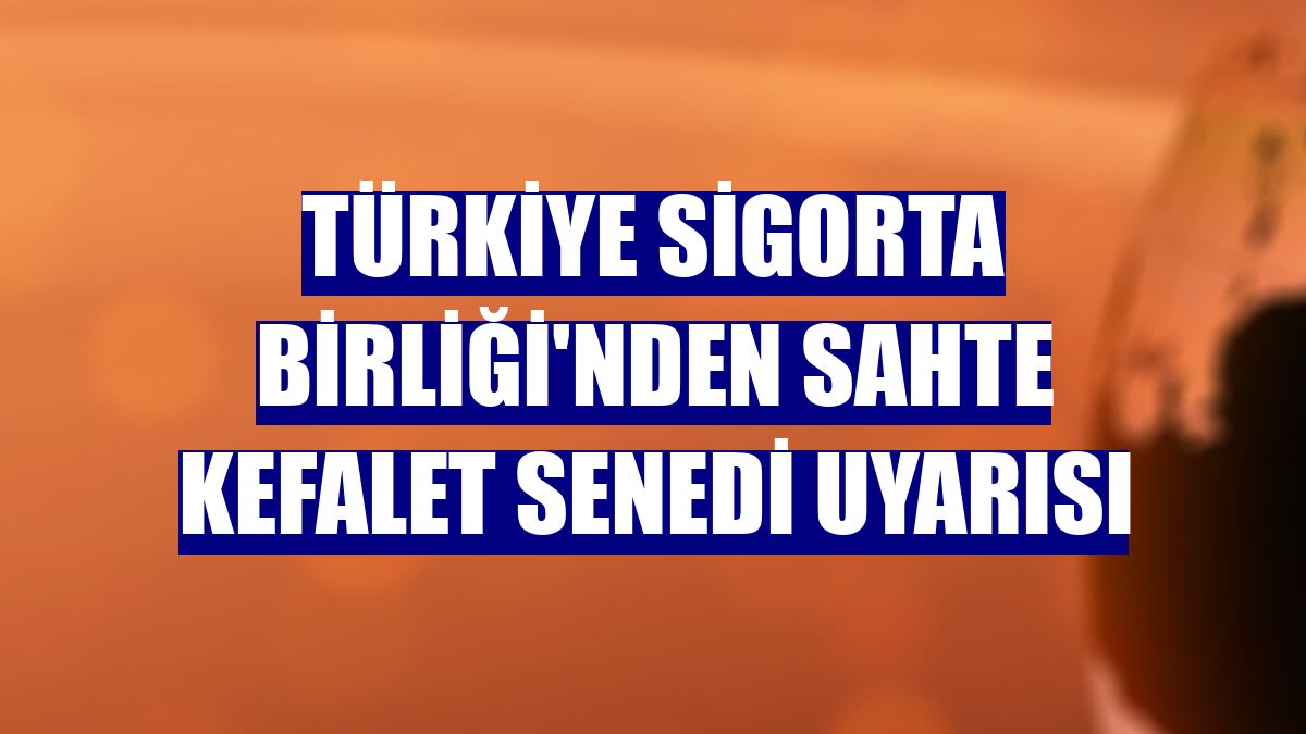 Türkiye Sigorta Birliği'nden sahte kefalet senedi uyarısı