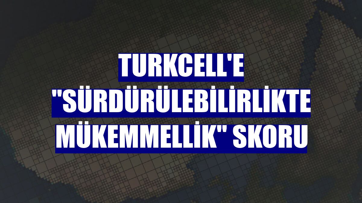 Turkcell'e "sürdürülebilirlikte mükemmellik" skoru