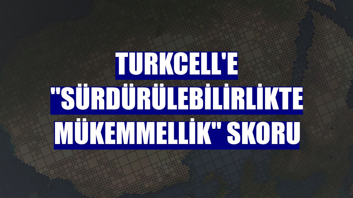 Turkcell'e 'sürdürülebilirlikte mükemmellik' skoru