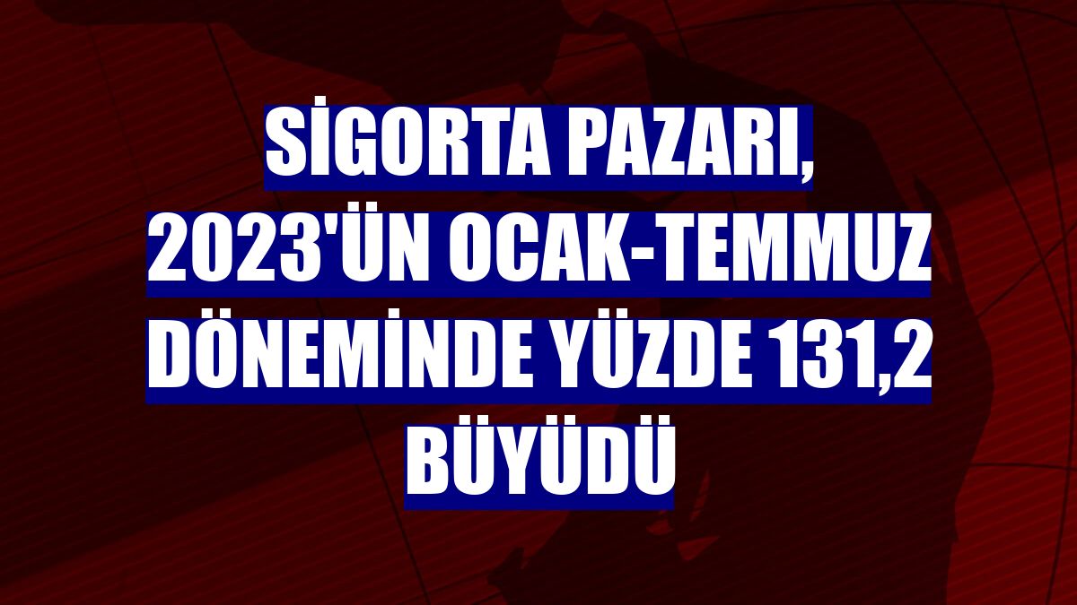 Sigorta pazarı, 2023'ün ocak-temmuz döneminde yüzde 131,2 büyüdü