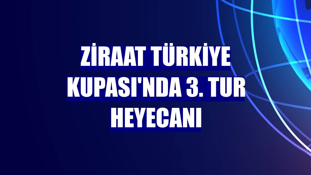 Ziraat Türkiye Kupası'nda 3. tur heyecanı