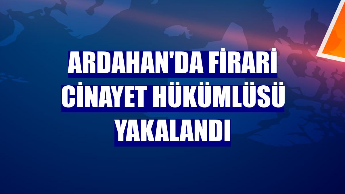 Ardahan'da firari cinayet hükümlüsü yakalandı