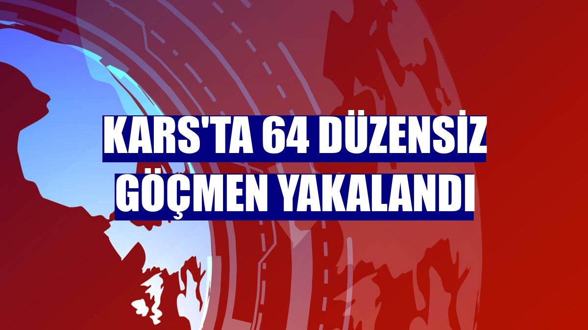 Kars'ta 64 düzensiz göçmen yakalandı