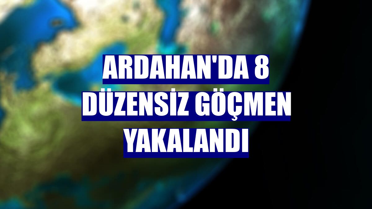 Ardahan'da 8 düzensiz göçmen yakalandı