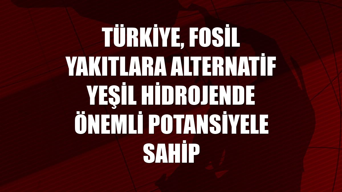 Türkiye, fosil yakıtlara alternatif yeşil hidrojende önemli potansiyele sahip