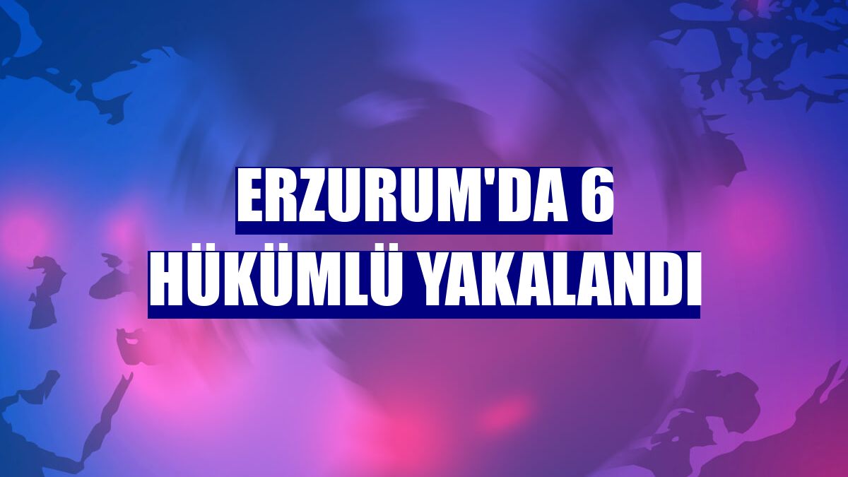 Erzurum'da 6 hükümlü yakalandı