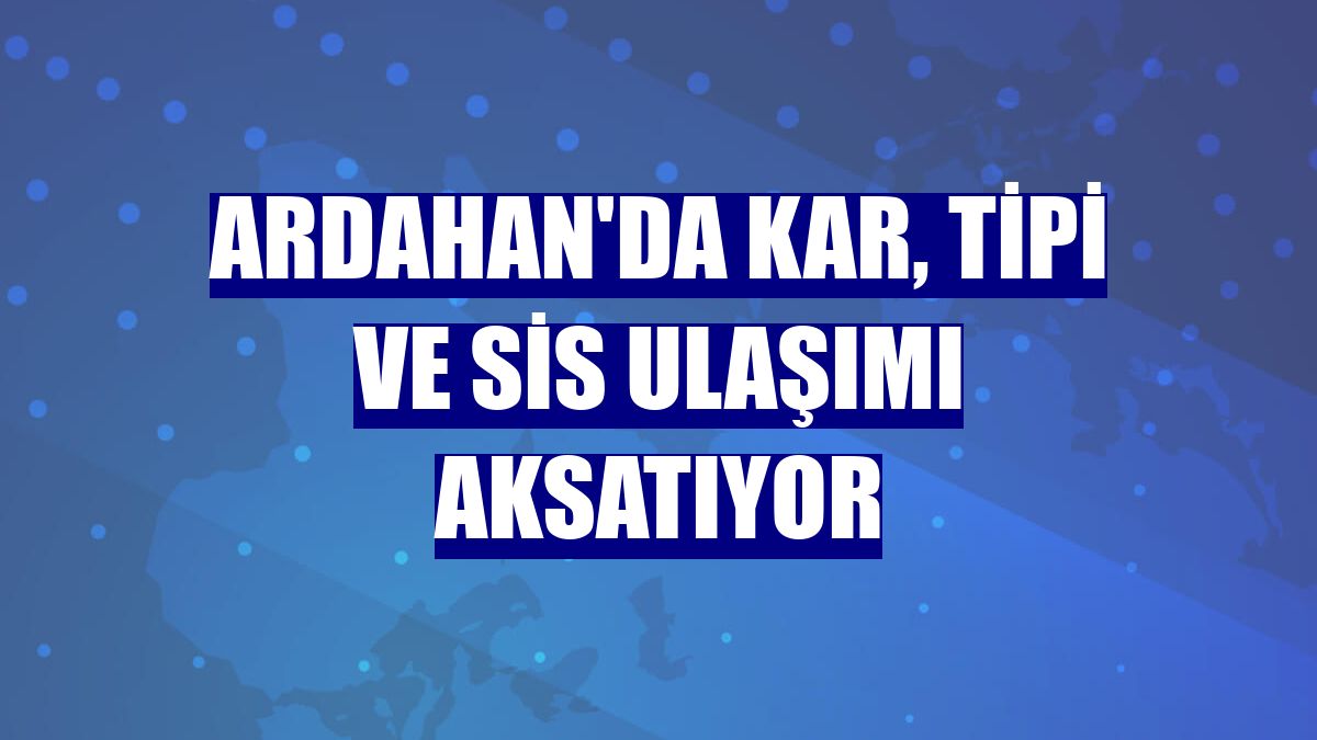 Ardahan'da kar, tipi ve sis ulaşımı aksatıyor