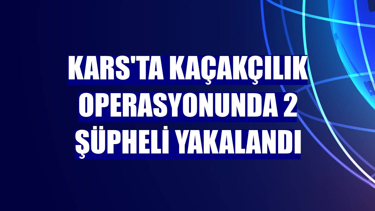 Kars'ta kaçakçılık operasyonunda 2 şüpheli yakalandı