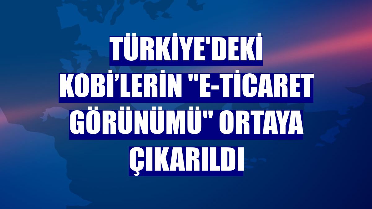 Türkiye'deki KOBİ’lerin 'E-Ticaret Görünümü' ortaya çıkarıldı