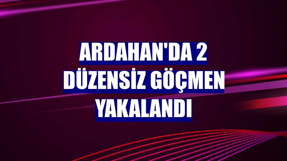 Ardahan'da 2 düzensiz göçmen yakalandı