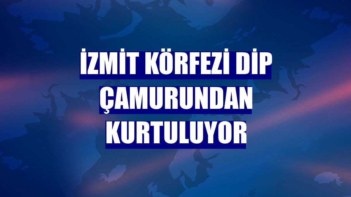 İzmit Körfezi dip çamurundan kurtuluyor