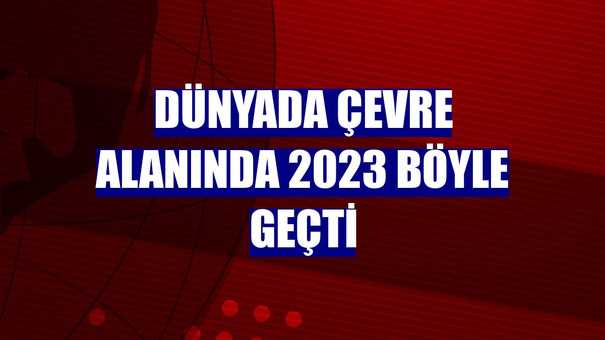 Dünyada çevre alanında 2023 böyle geçti