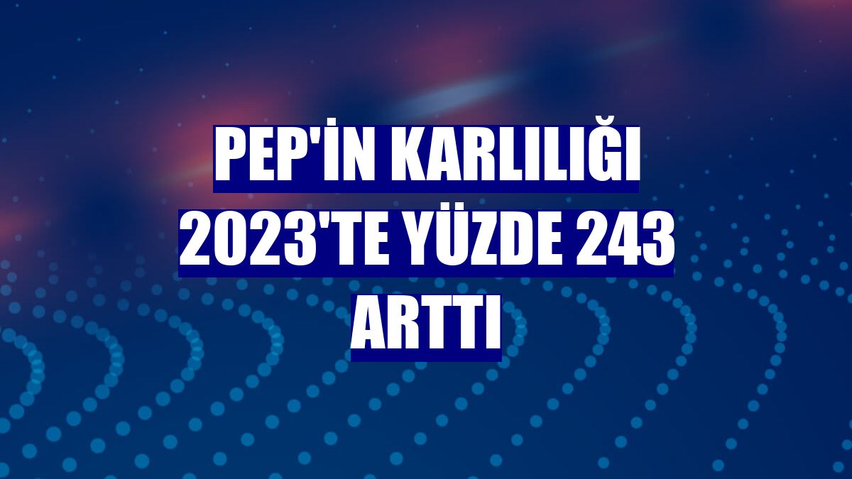 PeP'in karlılığı 2023'te yüzde 243 arttı