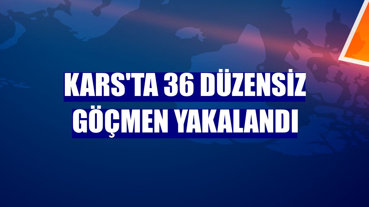Kars'ta 36 düzensiz göçmen yakalandı