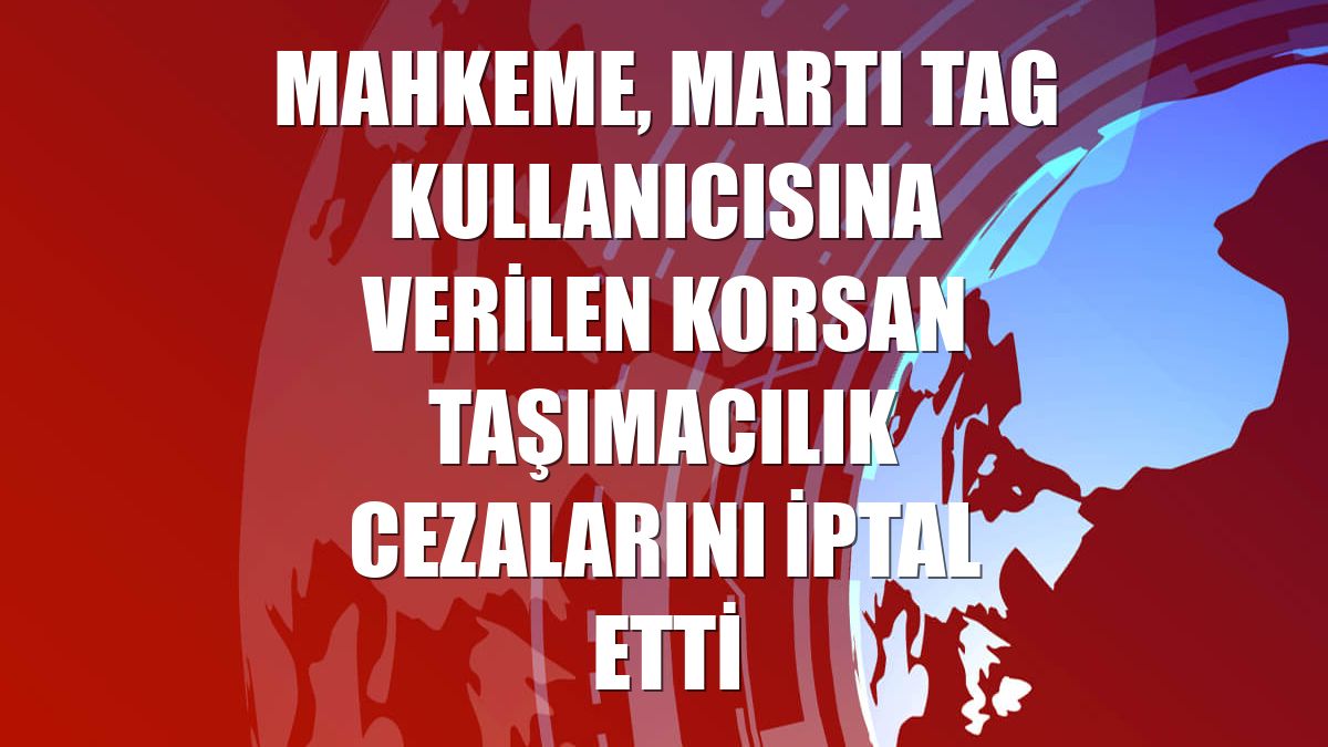 Mahkeme, Martı TAG kullanıcısına verilen korsan taşımacılık cezalarını iptal etti