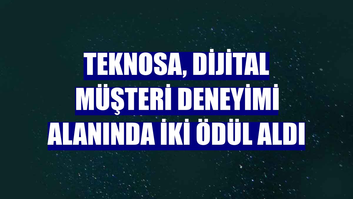 Teknosa, dijital müşteri deneyimi alanında iki ödül aldı