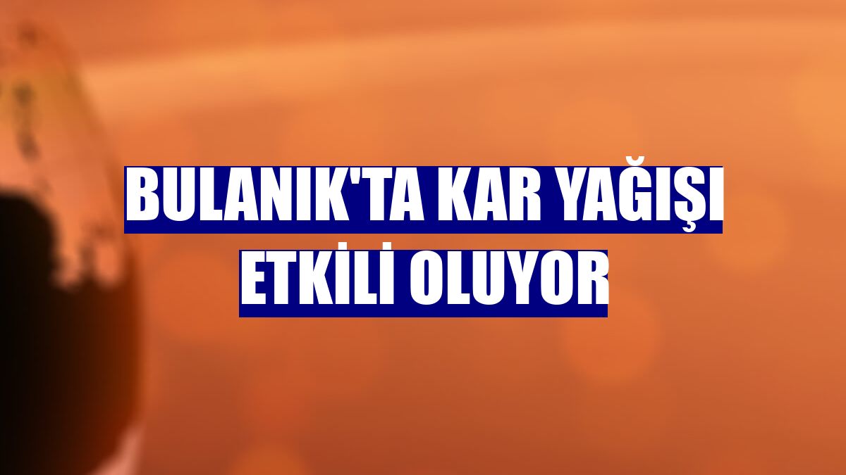 Bulanık'ta kar yağışı etkili oluyor