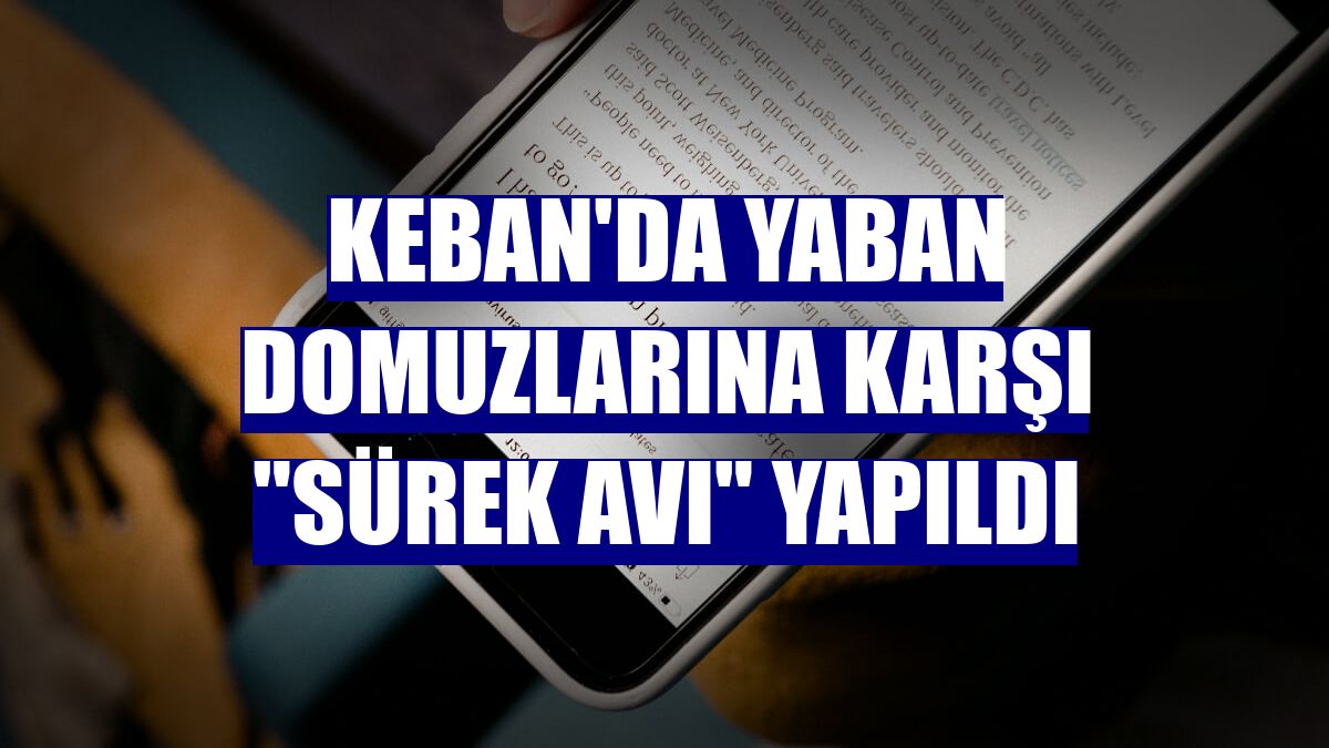 Keban'da yaban domuzlarına karşı "sürek avı" yapıldı