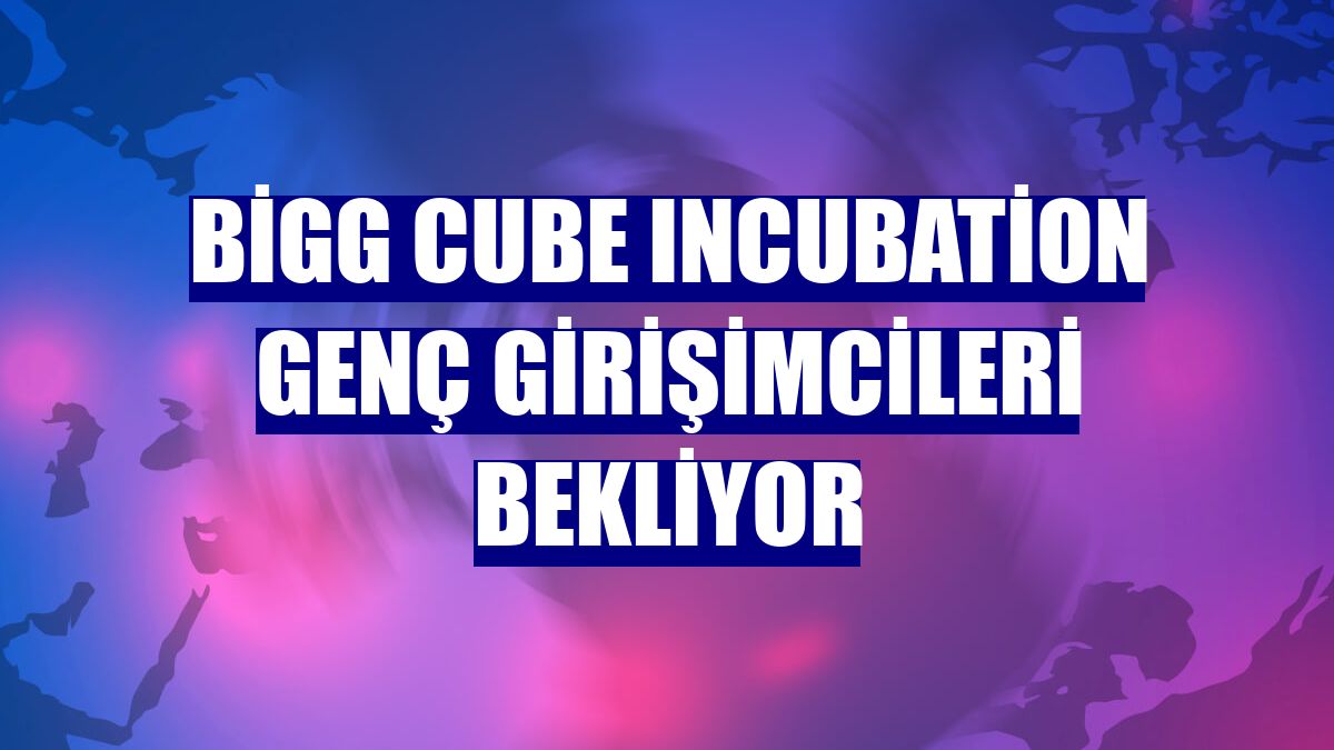 BİGG Cube Incubation genç girişimcileri bekliyor