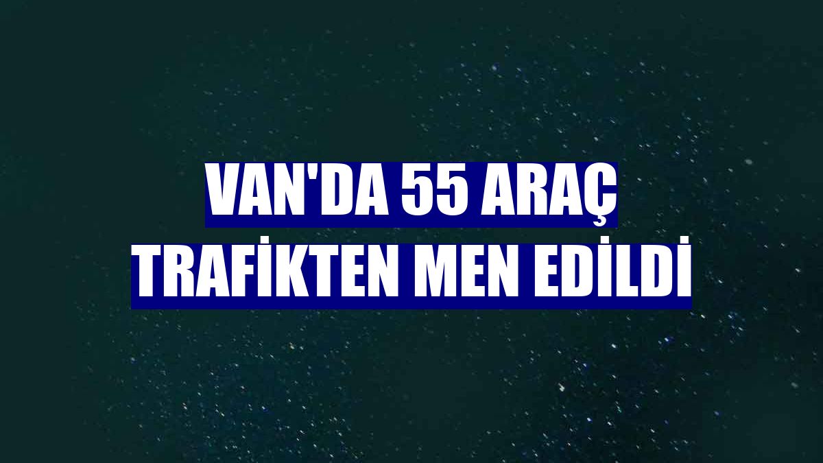 Van'da 55 araç trafikten men edildi