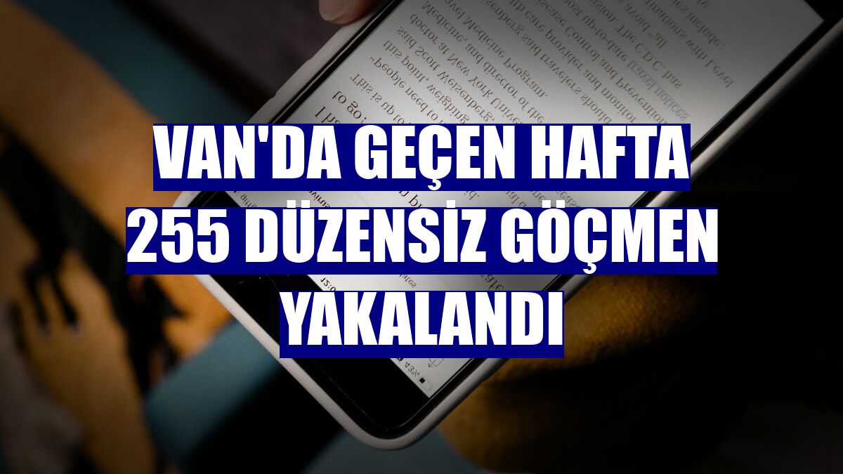 Van'da geçen hafta 255 düzensiz göçmen yakalandı