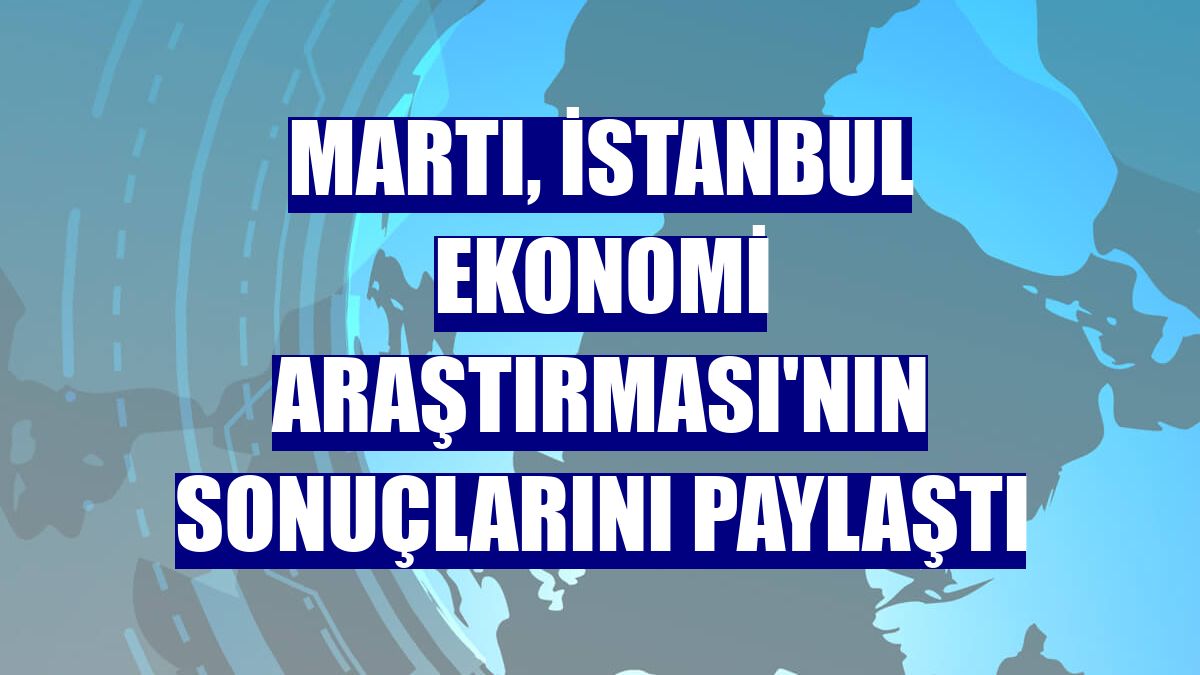 Martı, İstanbul Ekonomi Araştırması'nın sonuçlarını paylaştı