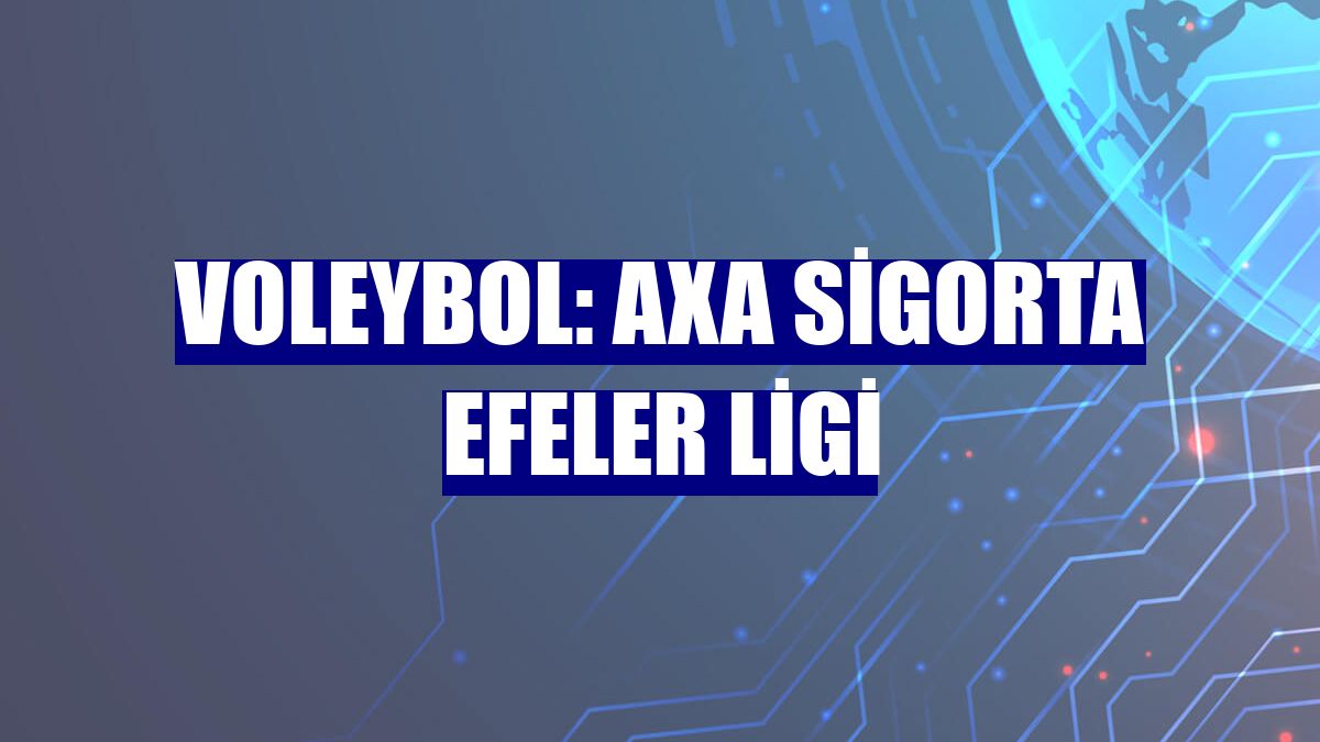 Voleybol: AXA Sigorta Efeler Ligi