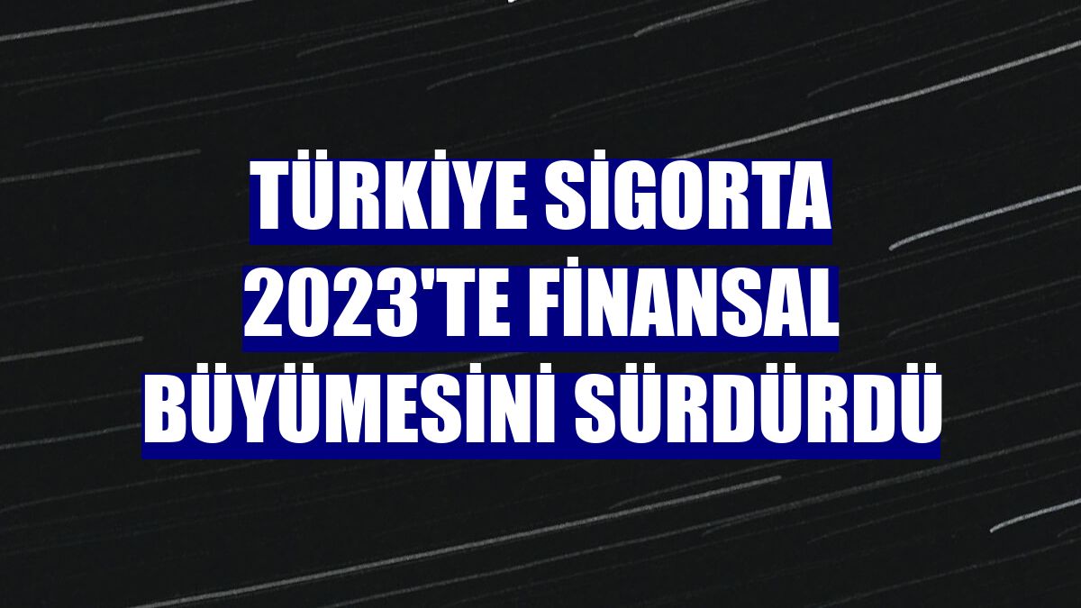 Türkiye Sigorta 2023'te finansal büyümesini sürdürdü