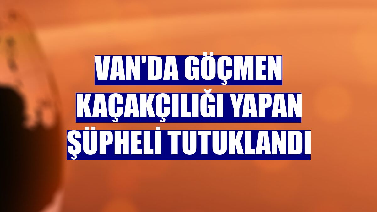 Van'da göçmen kaçakçılığı yapan şüpheli tutuklandı