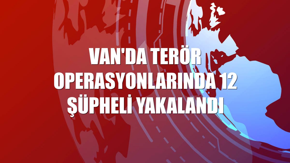 Van'da terör operasyonlarında 12 şüpheli yakalandı