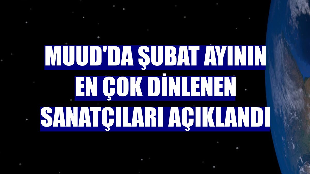 Muud'da şubat ayının en çok dinlenen sanatçıları açıklandı