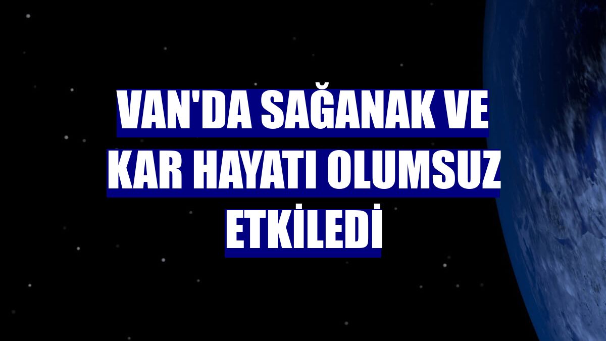 Van'da sağanak ve kar hayatı olumsuz etkiledi