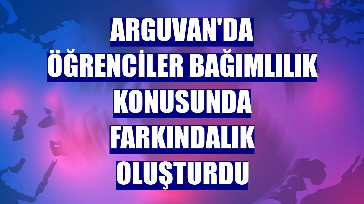 Arguvan'da öğrenciler bağımlılık konusunda farkındalık oluşturdu