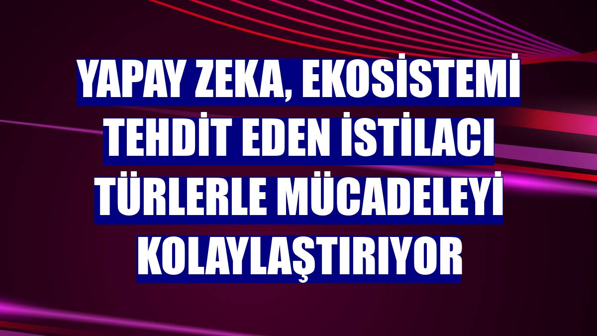 Yapay zeka, ekosistemi tehdit eden istilacı türlerle mücadeleyi kolaylaştırıyor