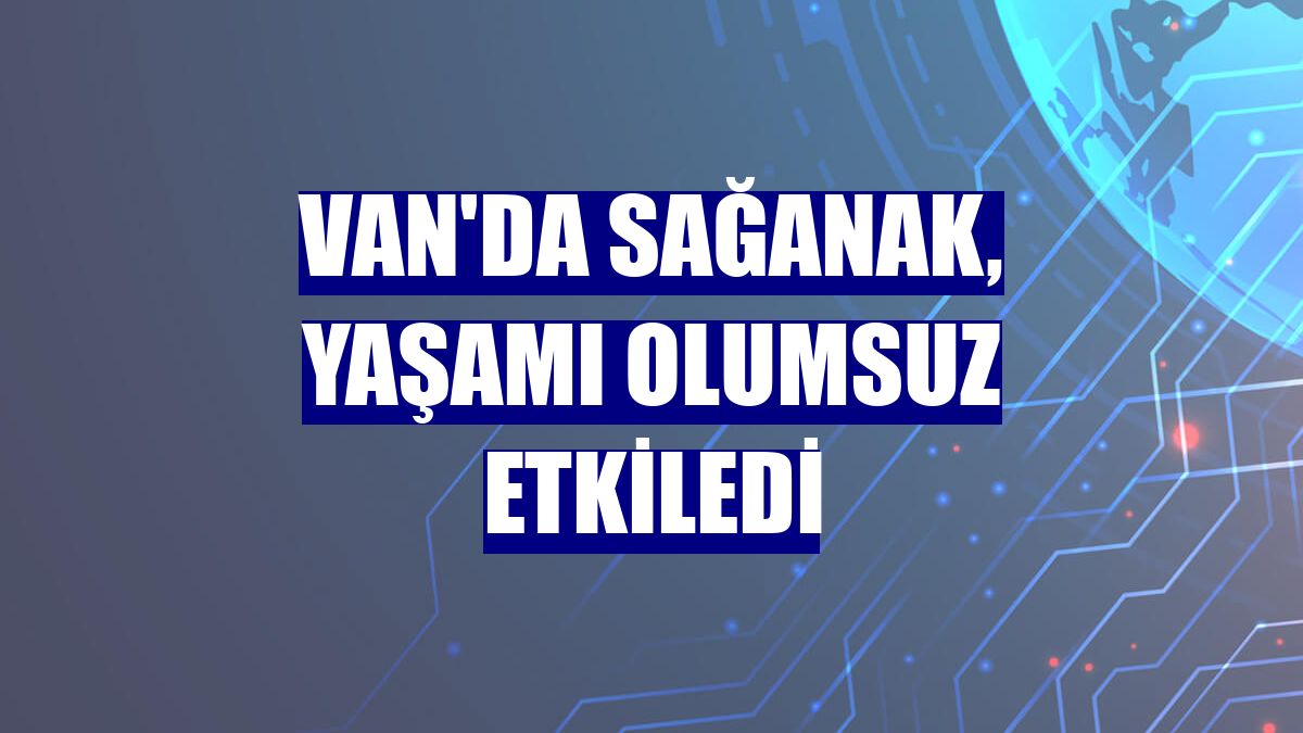 Van'da sağanak, yaşamı olumsuz etkiledi