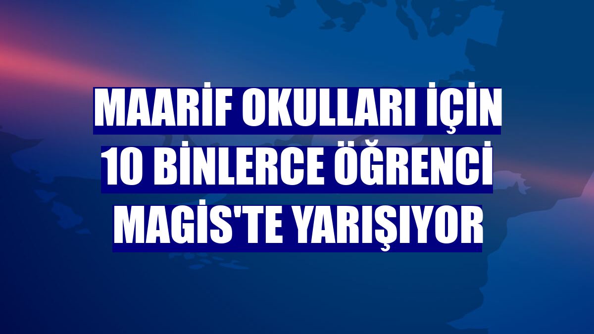Maarif Okulları için 10 binlerce öğrenci MAGİS'te yarışıyor
