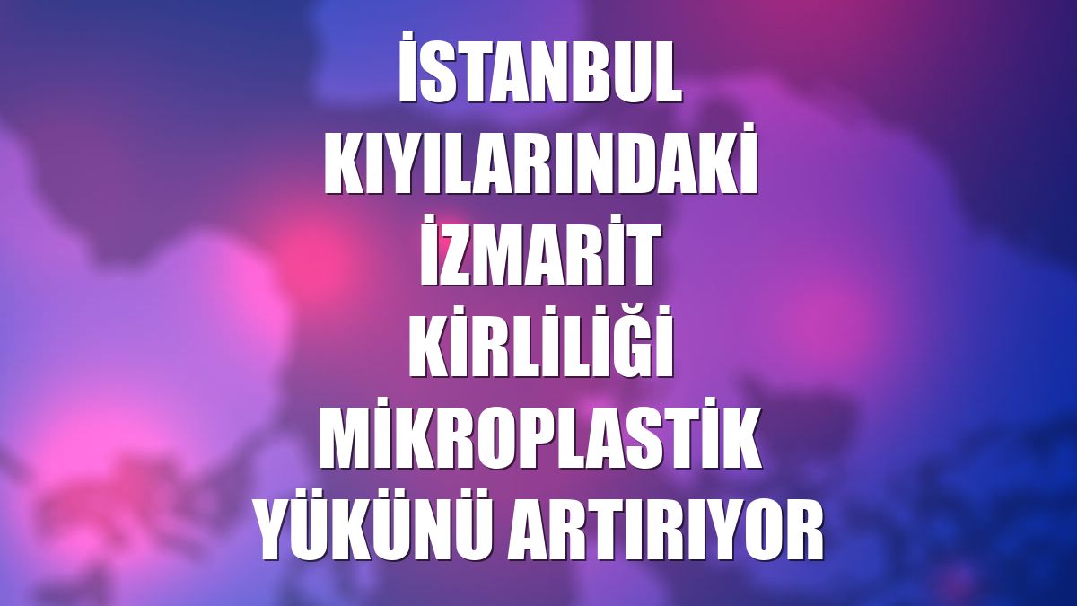 İstanbul kıyılarındaki izmarit kirliliği mikroplastik yükünü artırıyor