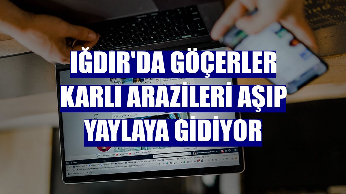 Iğdır'da göçerler karlı arazileri aşıp yaylaya gidiyor