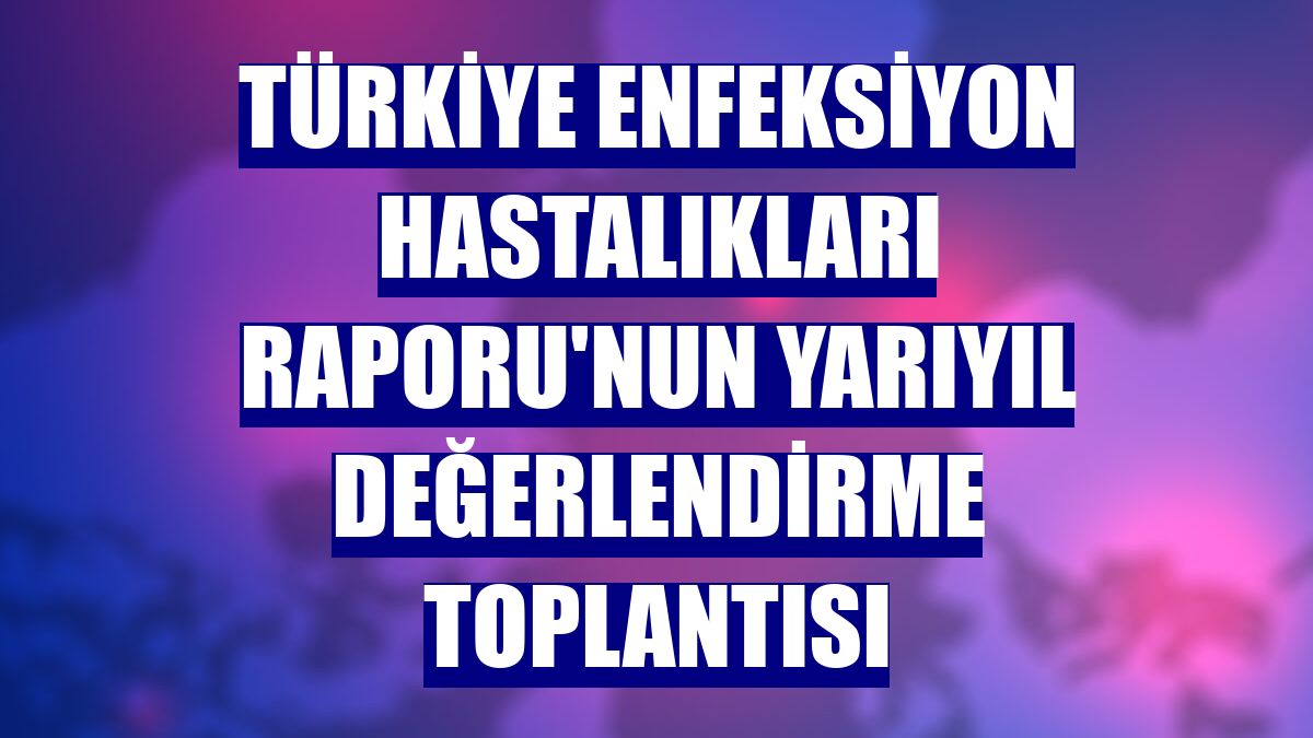 Türkiye Enfeksiyon Hastalıkları Raporu'nun yarıyıl değerlendirme toplantısı