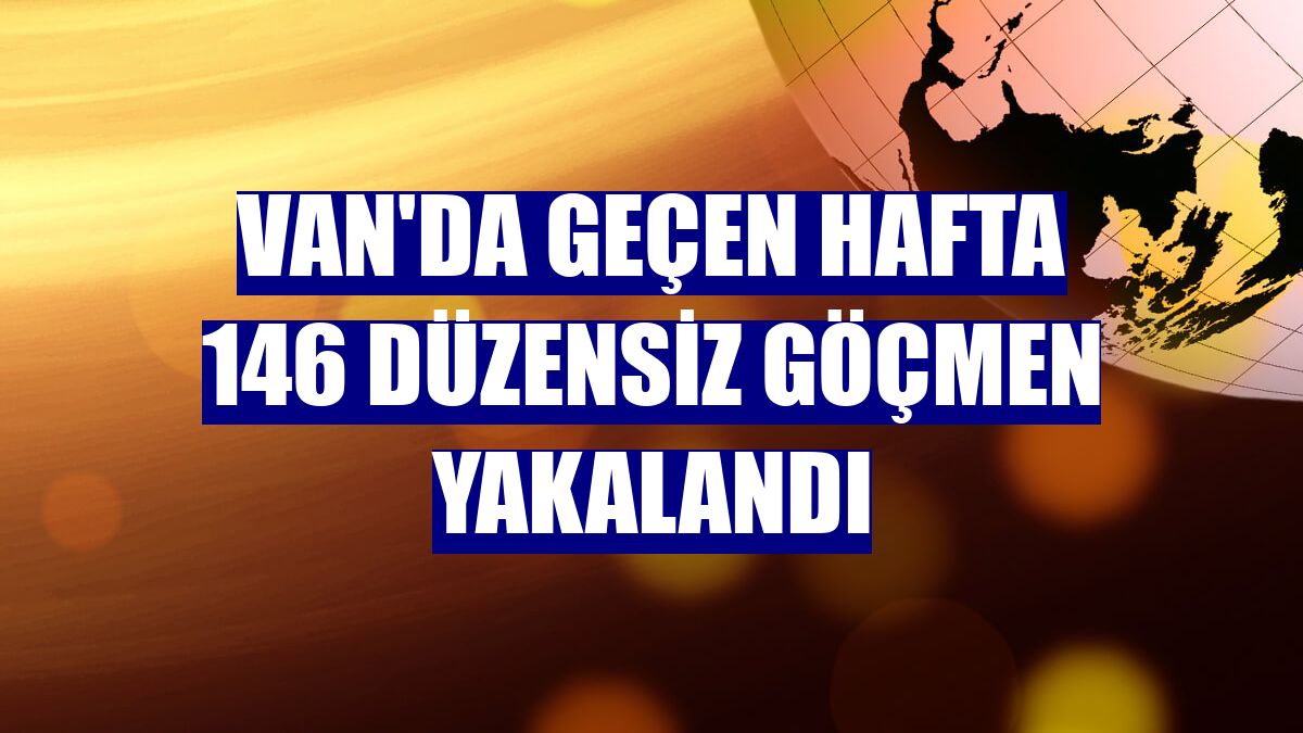 Van'da geçen hafta 146 düzensiz göçmen yakalandı